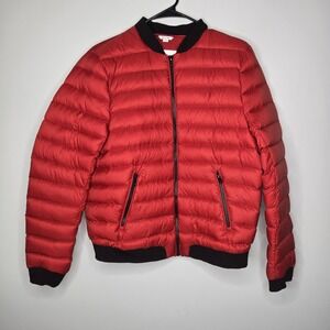 700 DOWN WOMENS Large RED LIGHTWEIGHT SANDOVA GLENDA JACKET COAT Warm Outdoors